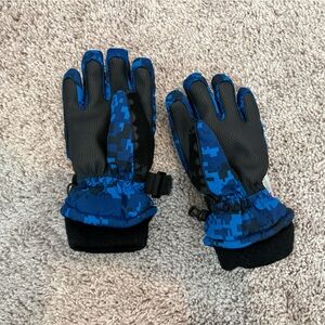 N’Ice Caps Winter Waterproof Thinsulate Gloves - 4-5 Yrs - Blue Digital Camo